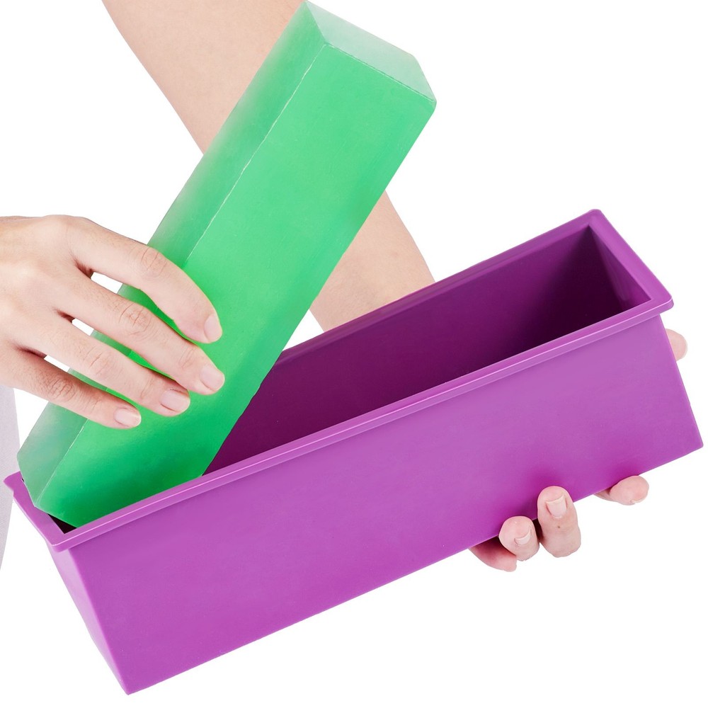 Soap Making Kit, Bamboo Cutting Box and Inner Box with Silicone Mold, Stainless