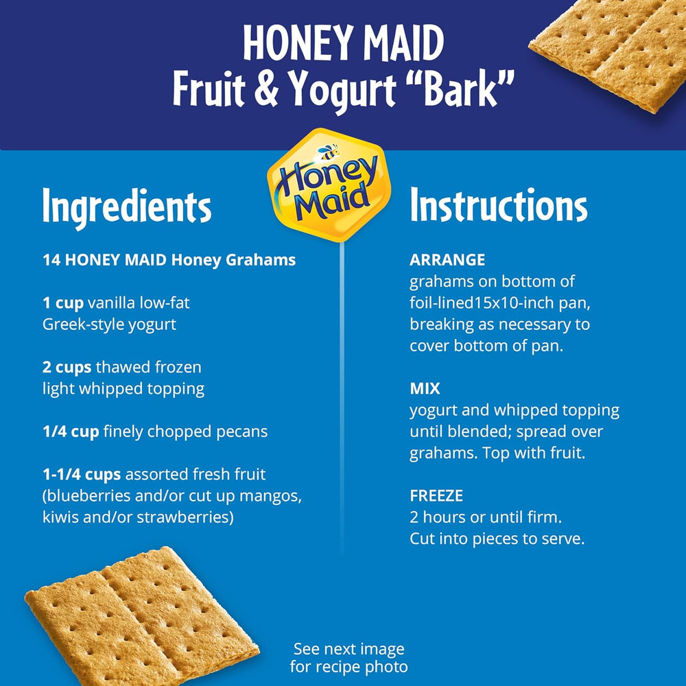 Graham Crackers, Lunch Snacks, Party Size, 28.8 Oz
