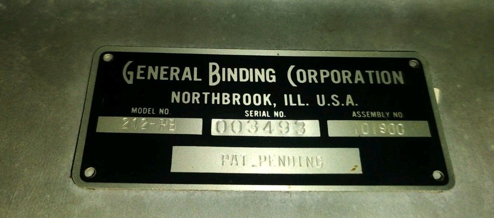 GBC Combo Binding Machine Model 202 -pb