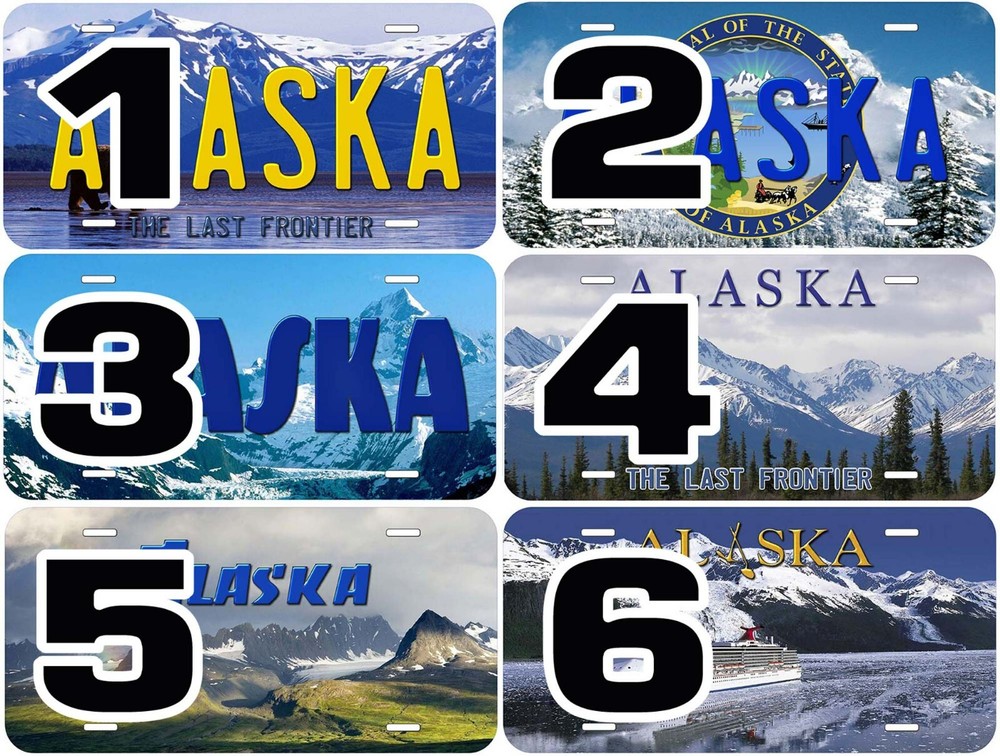 Alaska Novelty Car License Plate