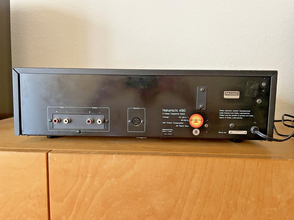 Nakamichi 480 2 head cassette deck