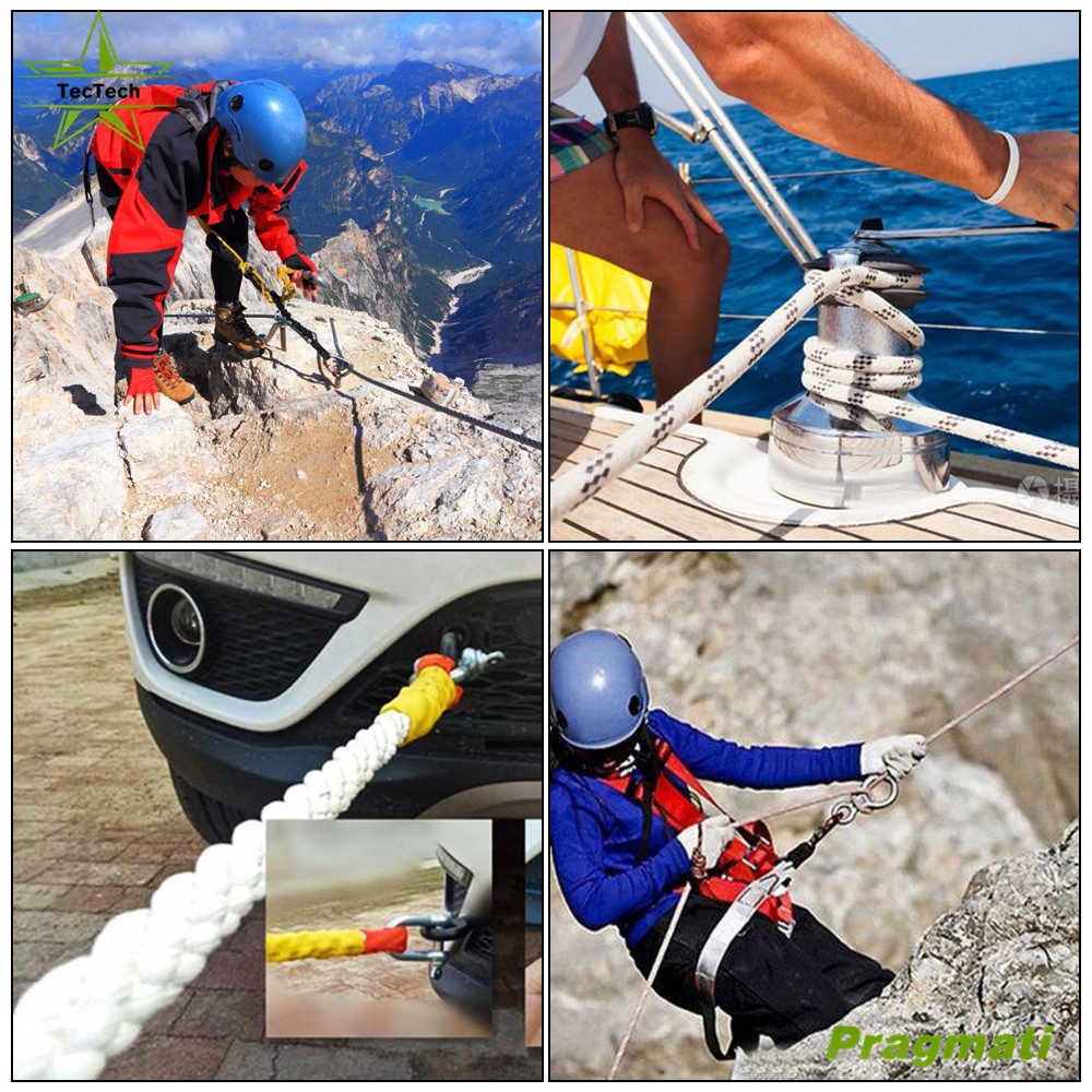 5/8 inch × 150FT Double Braid Polyester Arborist Bull Rope Pulling Rigging Line