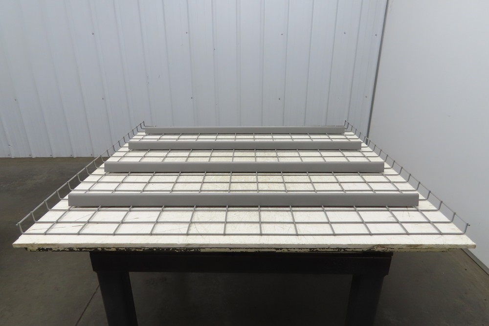 New Pallet Rack Wire Deck 48x46" Waterfall 4 Step Channel Racking 3000lb Mesh