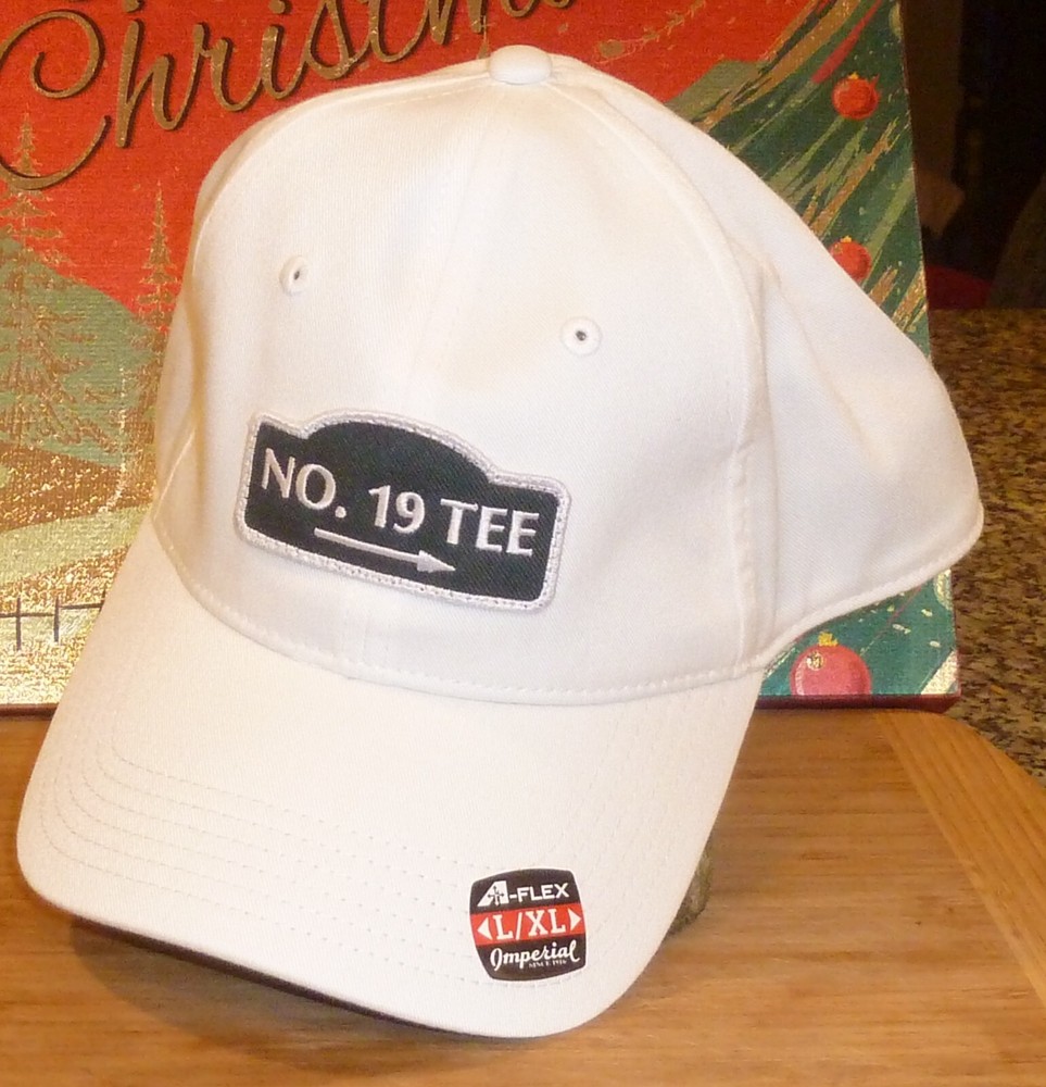 Imperial #No. 19 Tee White Fitted L/EX Golf Hat - A Plex