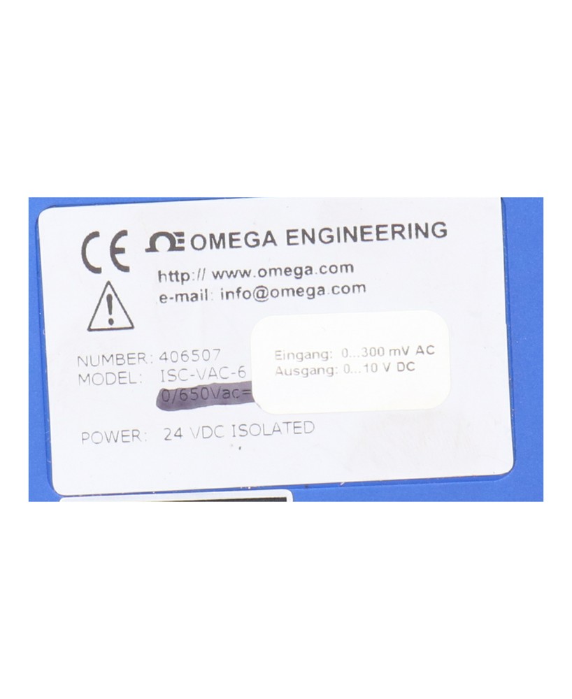 Omega ISC-VAC-6 Transmitter Transmitter