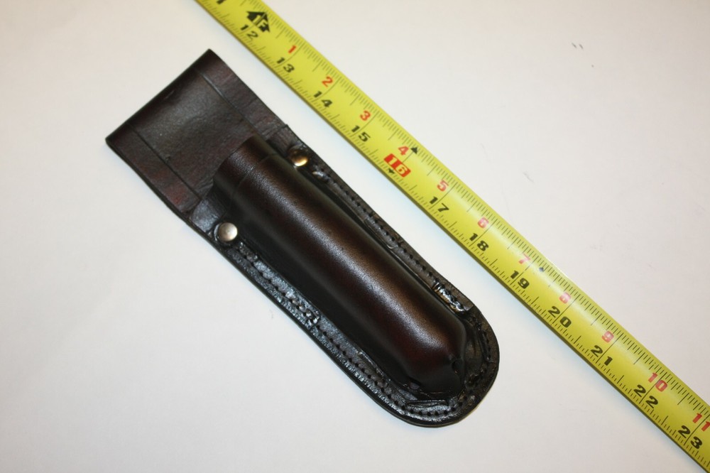 Custom THICK Leather { flashlight / utility Holder } universal-USA made