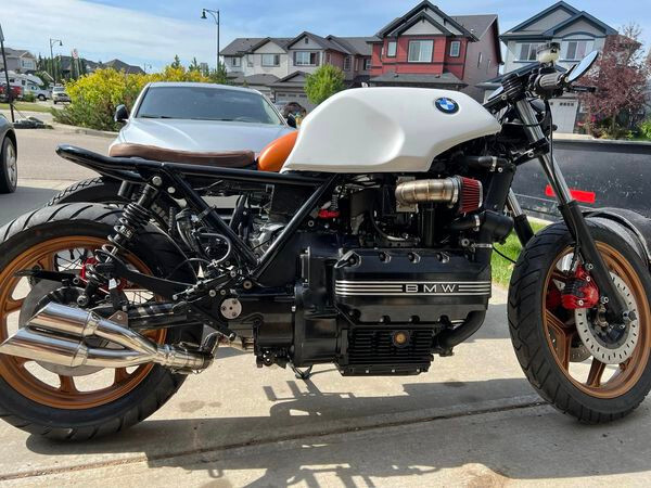 BMW K100 right side pipe + Thunder Slash exhaust
