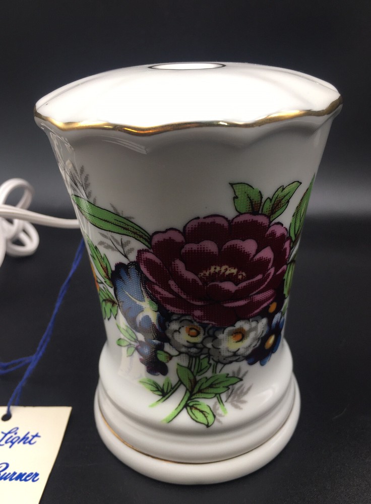 Vintage I W Rice & Co Porcelain Perfume Diffuser Night Light