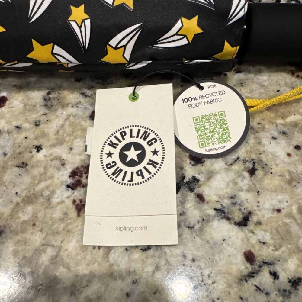 Kipling Auto Open Printed Umbrella - Showering Stars