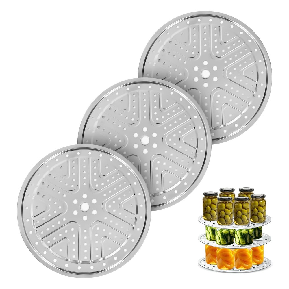3 Pcs Pressure Canner Racks, 11-inch Pressure Cooker Rack, Stainless Steel Pr...