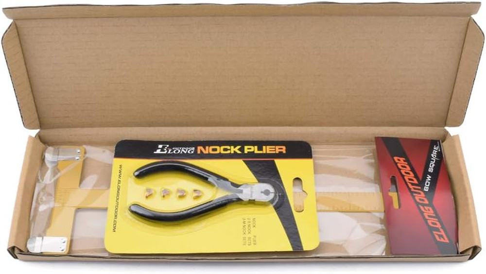 String Nocking Points Pliers Strings Knock Set T Shape Bow Square Ruler Nocking