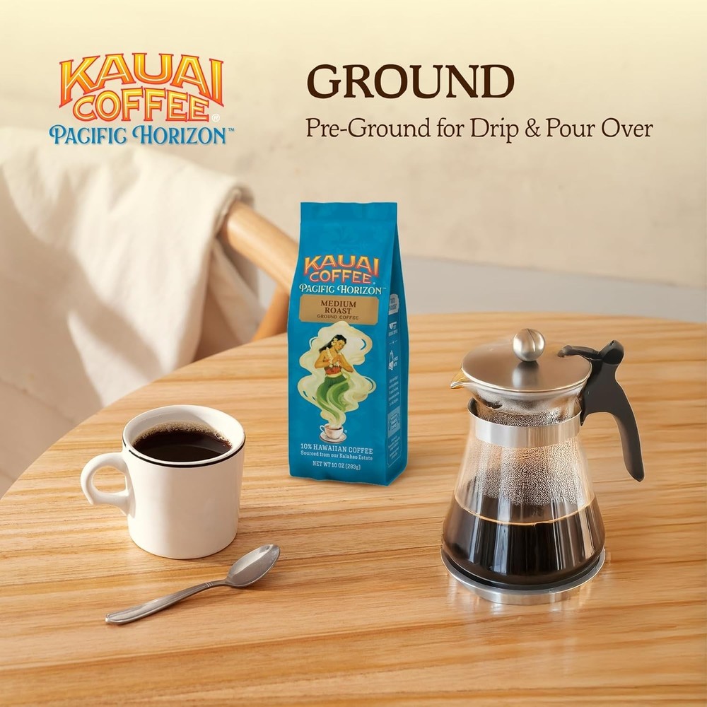 Ground Coffee – Smooth, Rich, Medium Roast – Light Floral Notes, Bright Aroma...
