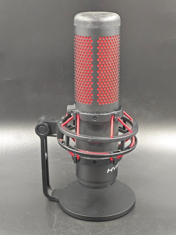 HyperX QuadCast Microphone Black/Red Used Working