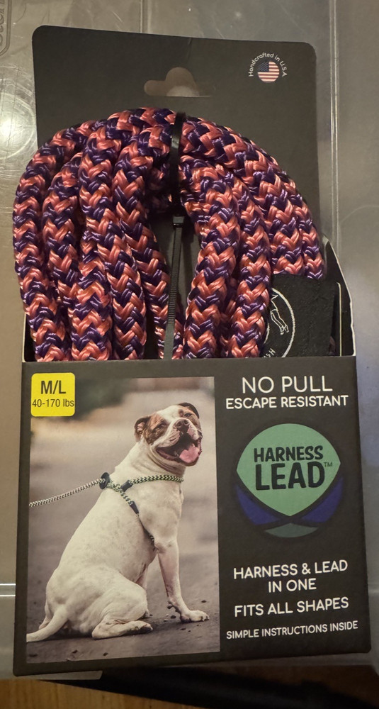 Harness Lead - All in One - No Pull Escape Resistant