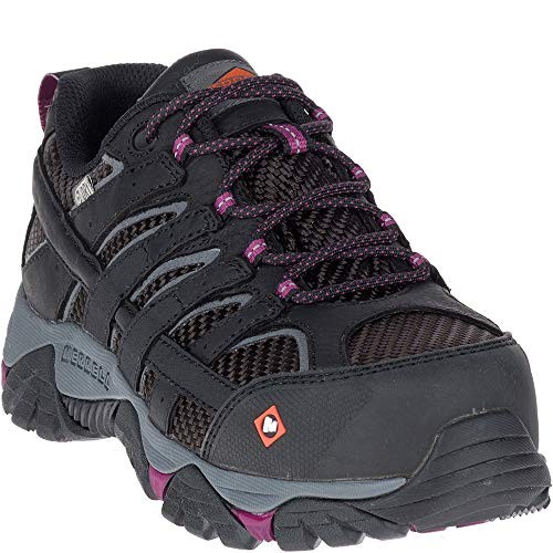 MERRELL WORK Women's Moab 2 Vent Composite Toe Waterproof Work Boot Black - J157