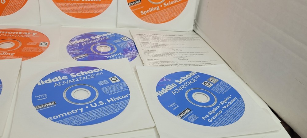 Encore Elementary Advantage 2003 Middle School Computer PC Educational Kids