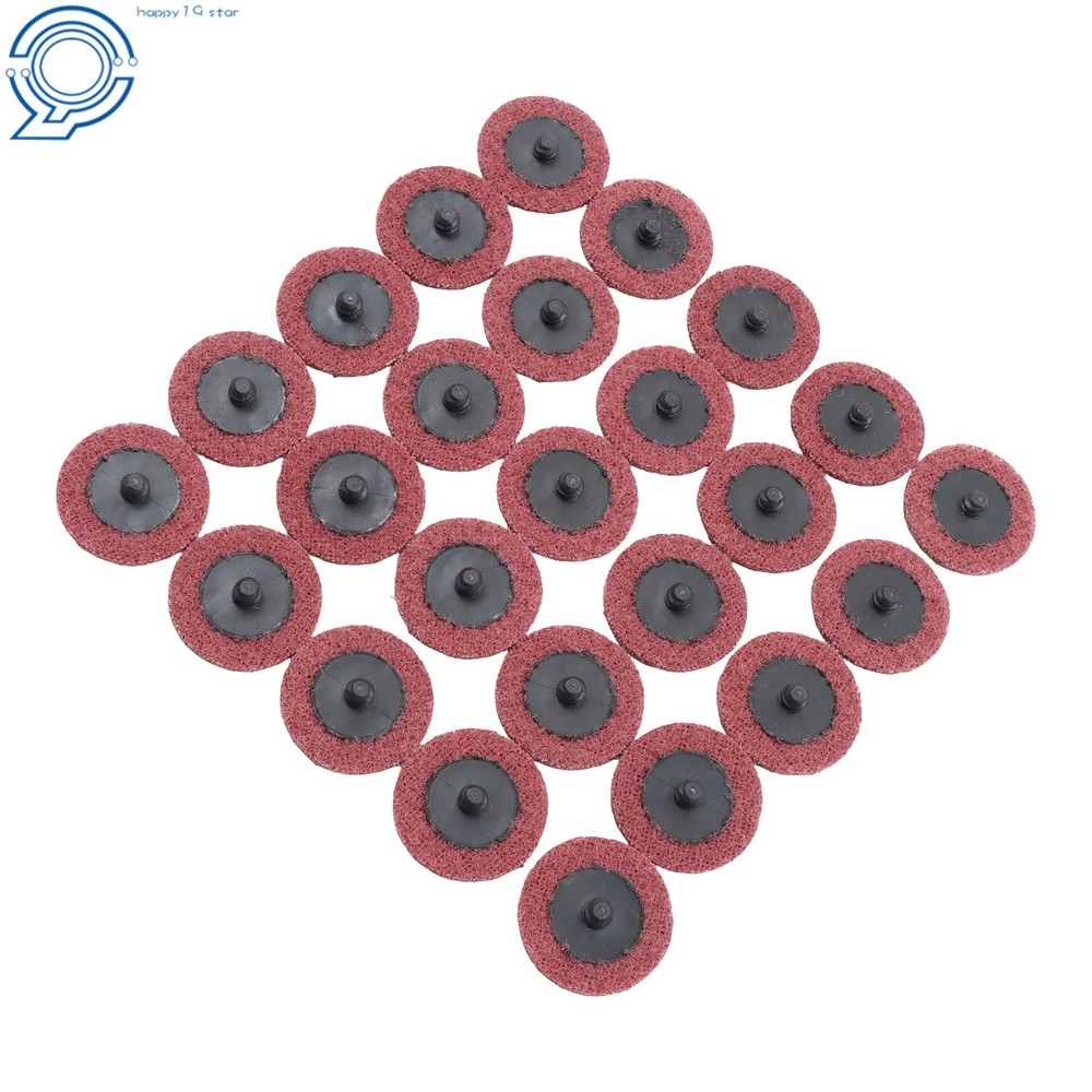 25Pcs 2 Inch Medium Abrasive Nylon Quick Change Surface Conditioning Discs