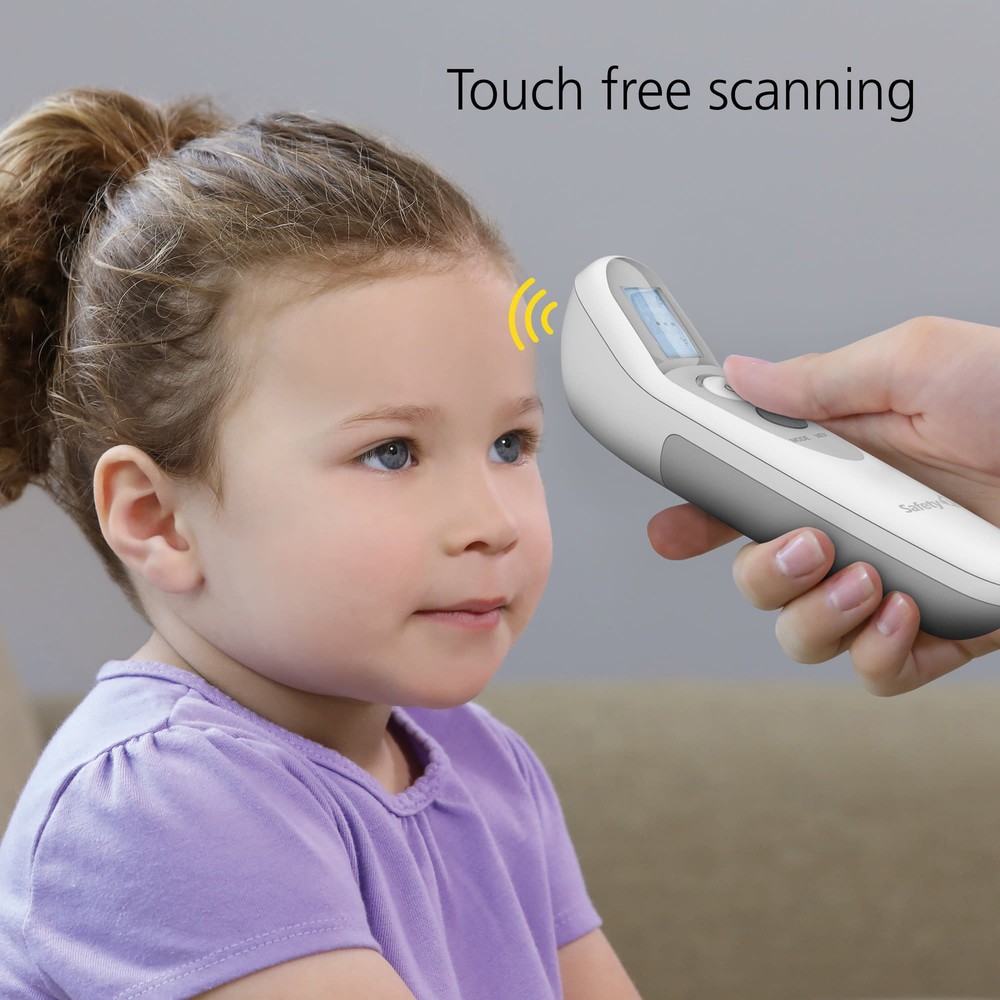 Safety 1st Touch Free Forehead Thermometer, Grey - Multiple Modes