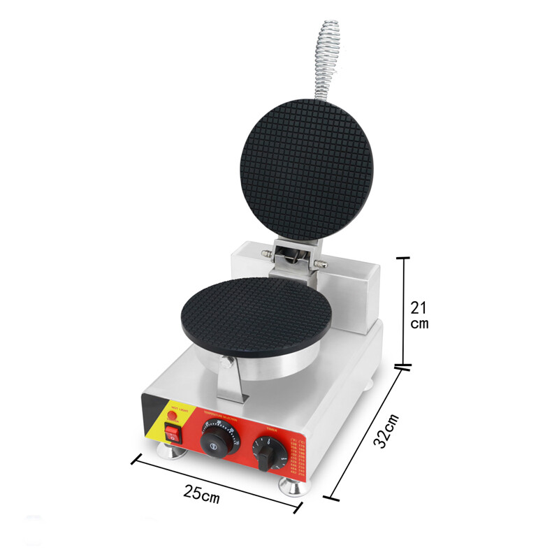 Commercial Nonstick Ice Cream Waffle Cone Egg Roll Maker Machine 110V