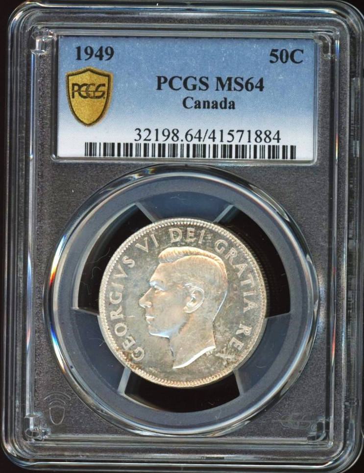 1949 Canada 50 cents PCGS MS64