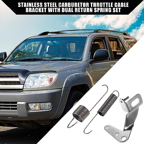 Throttle Return Spring Kit/Throttle Cable Bracket with Dual Return Spring Set