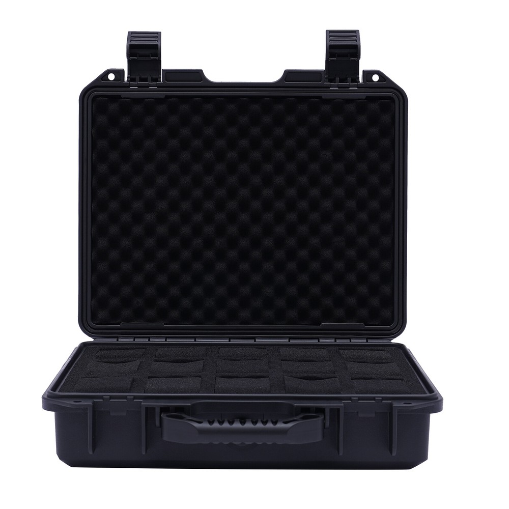 15 Slots Watch Storage Box Case Plastic Suitcase Display Storage Case Waterproof
