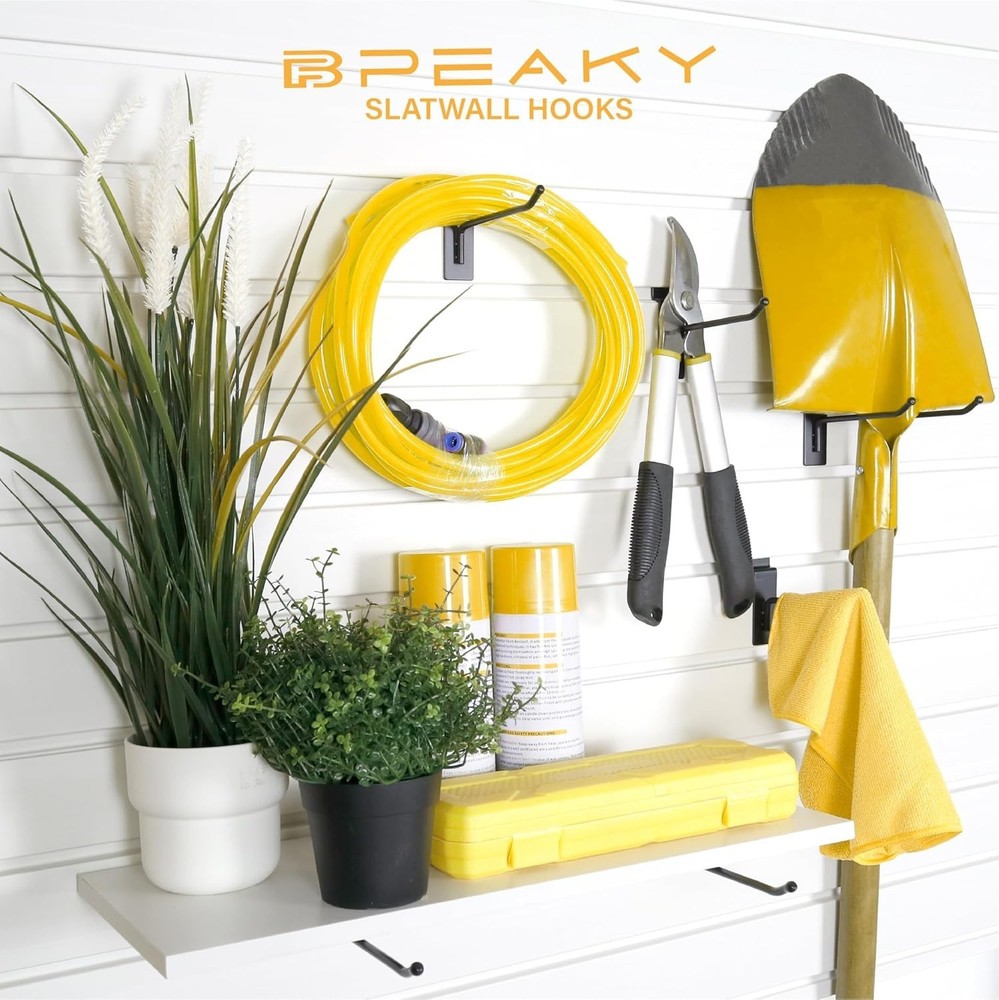 Industrial Black Slatwall Accessories