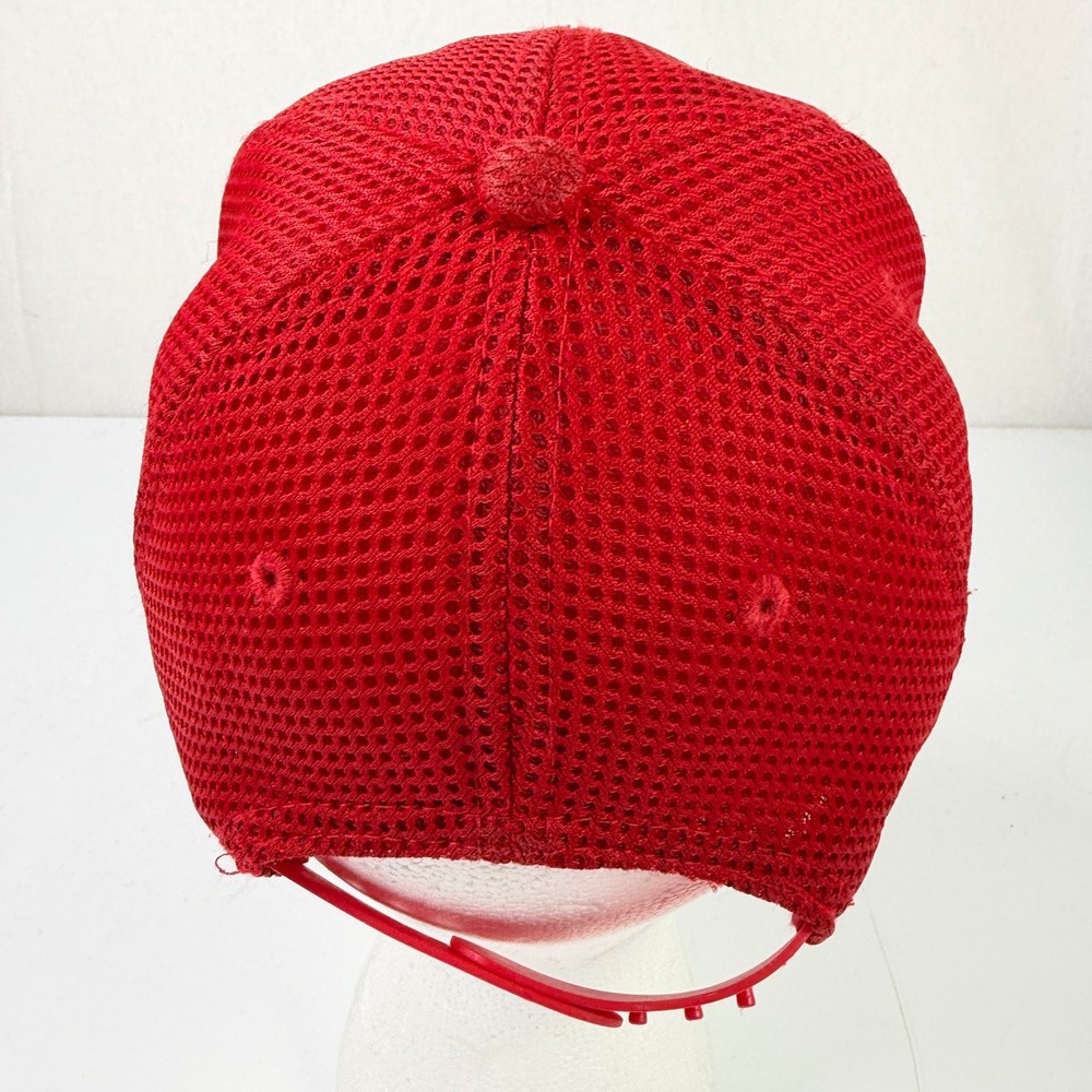 The Flash Hat Boys Red Mesh Snapback Flat Brim Baseball Cap DC Comics
