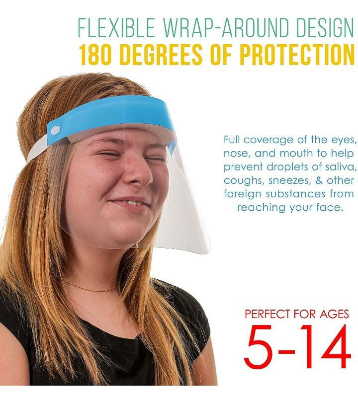 Tcp Children's Protective Face Shields - 10 Pack!