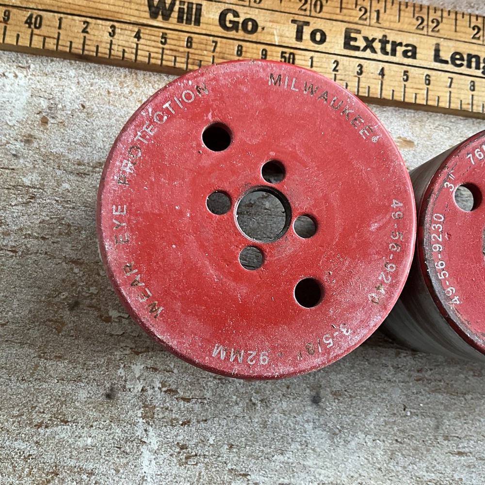 6 Milwaukee Hole Saws w/ Carbide Teeth & Plastic Hard Case
