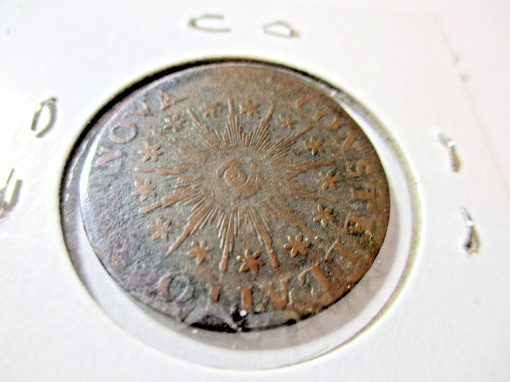1785 US COLONIAL "NOVA CONSTELLATIO' POINTED RAYS TW