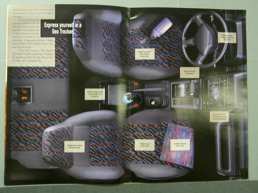 1995 Geo Tracker Sales Catalog