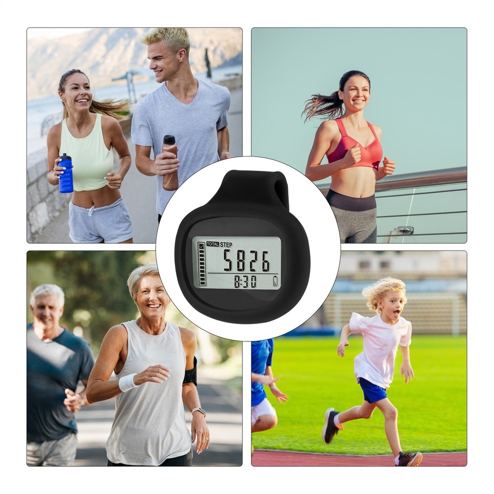 3D Pedometer For Walking LCD Display Odometer Pedometer Step Counter For Miles