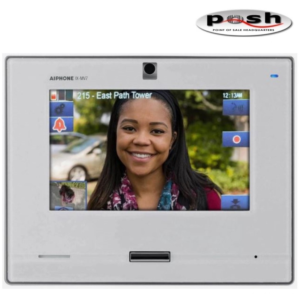 NEW - Aiphone IX-MV7-W IP VIDEO MASTER STATION, SIP COMPATIBLE, 7" TOUCHSCREEN