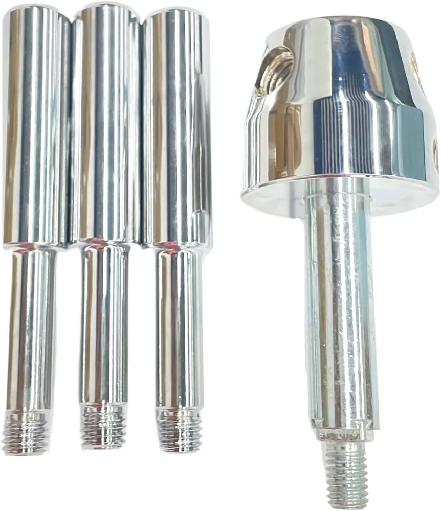 3 Spoke Gun Safe Handle Replacement, Black Heavy-Duty Handle for Gun Safe