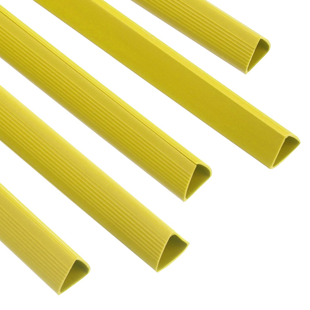 10Pcs Binding Bars, 15mm Binding Bars 120 Sheets Capacity, Yellow
