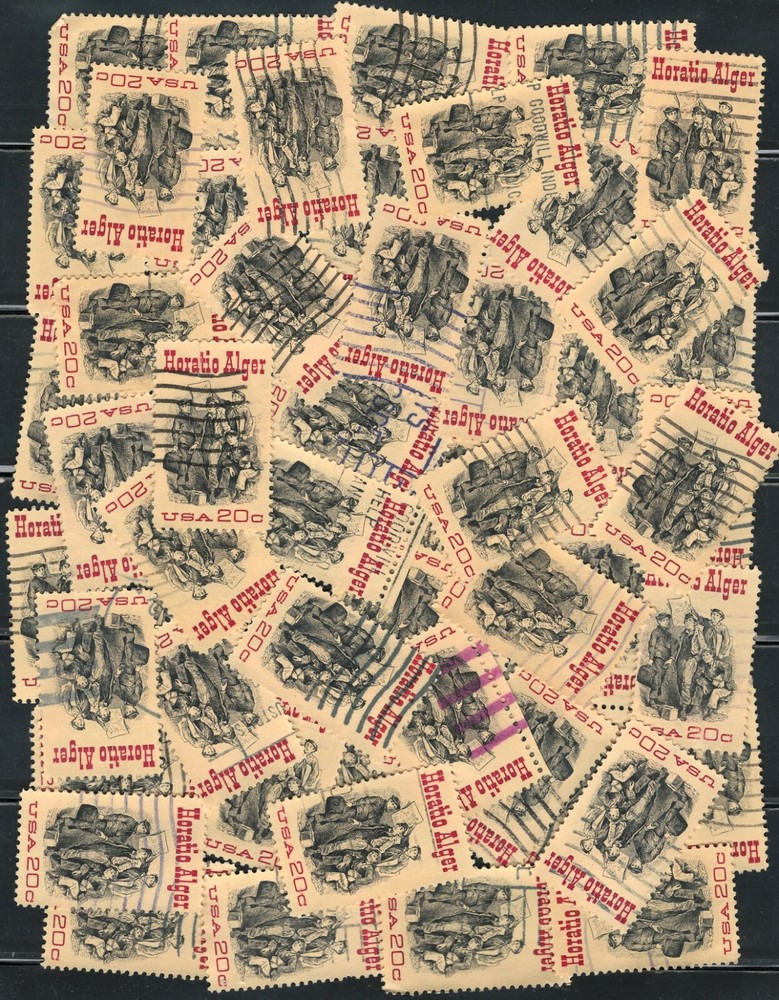 US X 50 American Author Stamps SCOTT# 2010 (used)