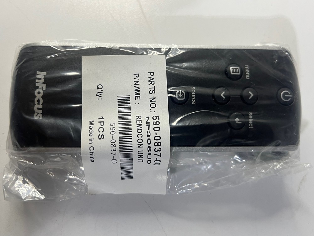 ONE (1) INFOCUS Projector Remote Control NF306UD 590-0837-00 (NEW)