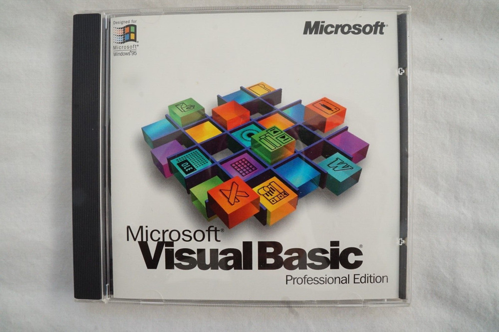 Microsoft Visual Basic 4.0 Professional 16 Bit FullVer 32 Bit Upgrade + Key-code