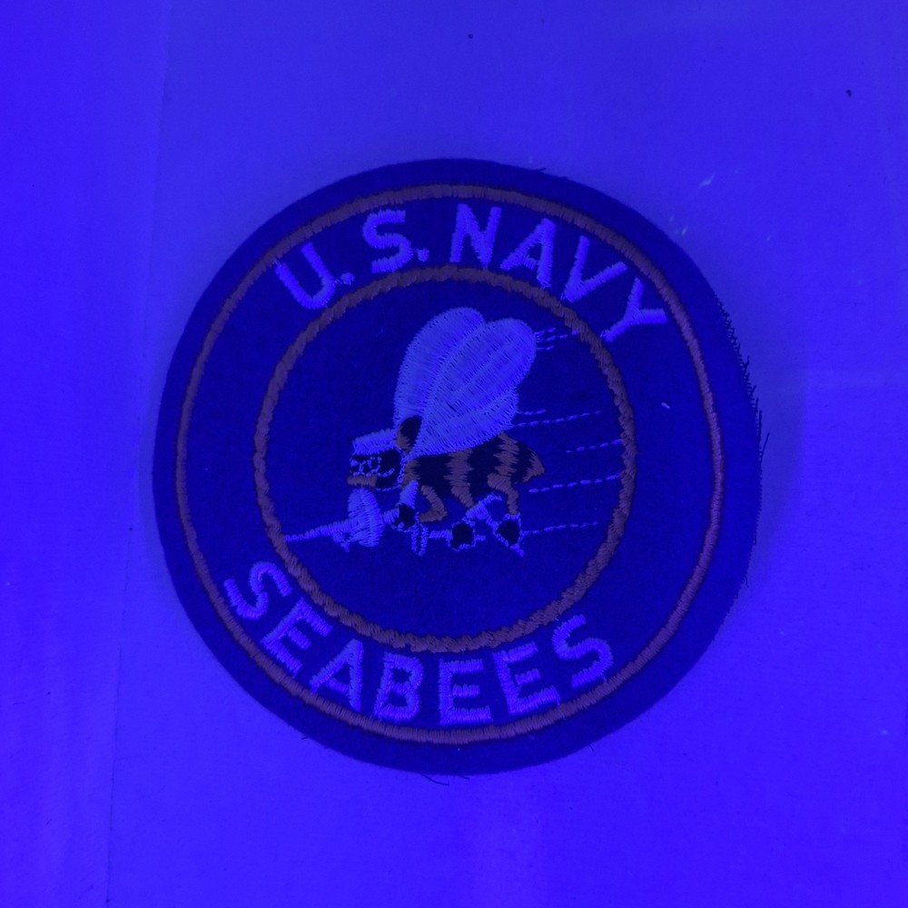US Navy WW2 Era SeaBees on Wool Patch