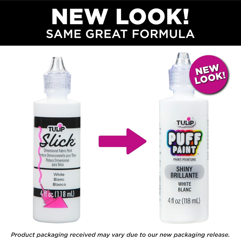 Puff Fabric Paint , Permanent Craft Paint for Clothes, DIY Projects, Notoxic, 4
