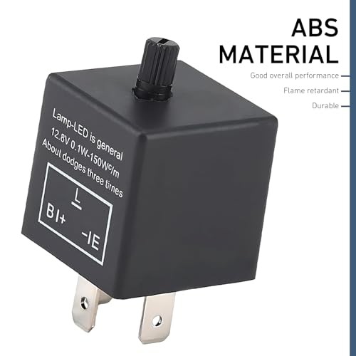 CF13 LED Flasher Relay, 3 Pin Adjustable Relay for Sloving Hyper Blink
