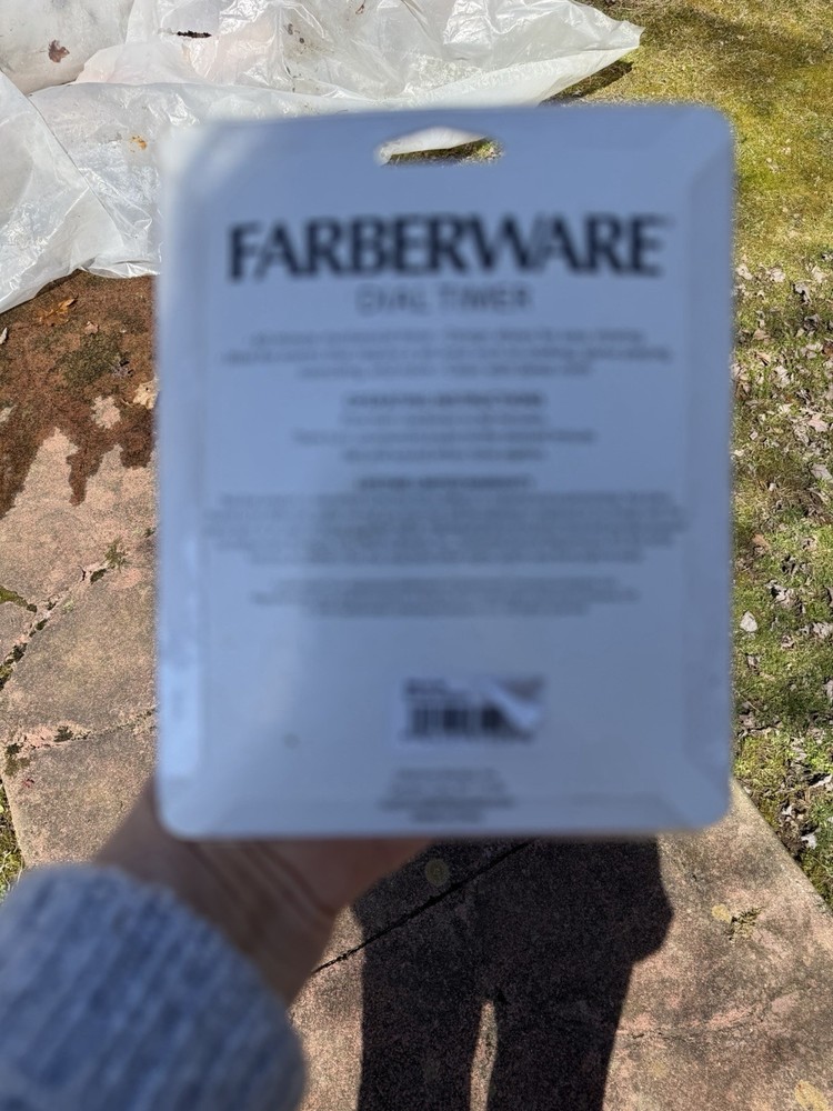 FARBERWARE CLASSIC DIAL KITCHEN TIMER NEW IN PACKAGE