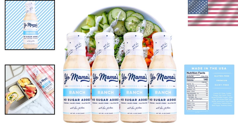 Keto-Friendly Ranch Dressing & Dip - 4 Count - Elevate Your Culinary Creations