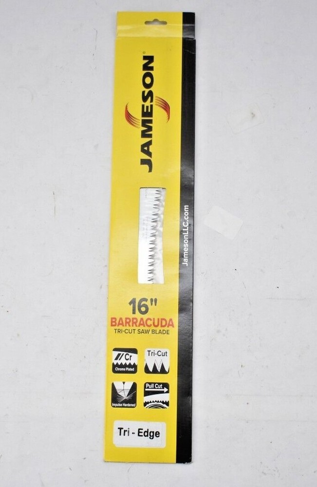 Jameson Tri-Cut 16" Barracuda Replacement Saw Blade Curved Pull Stroke Chrome