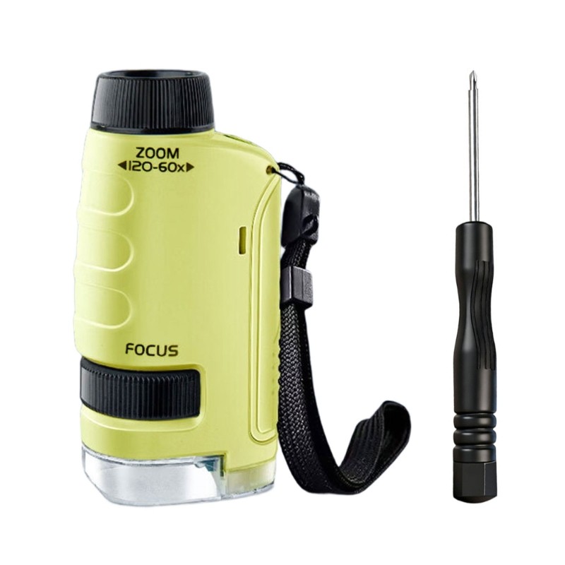 Scientific Microscope 60-120X Easy Operation Lightweight Design for Students