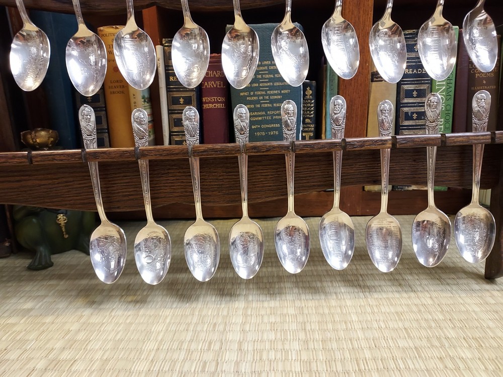 Presidential Spoons And Rack