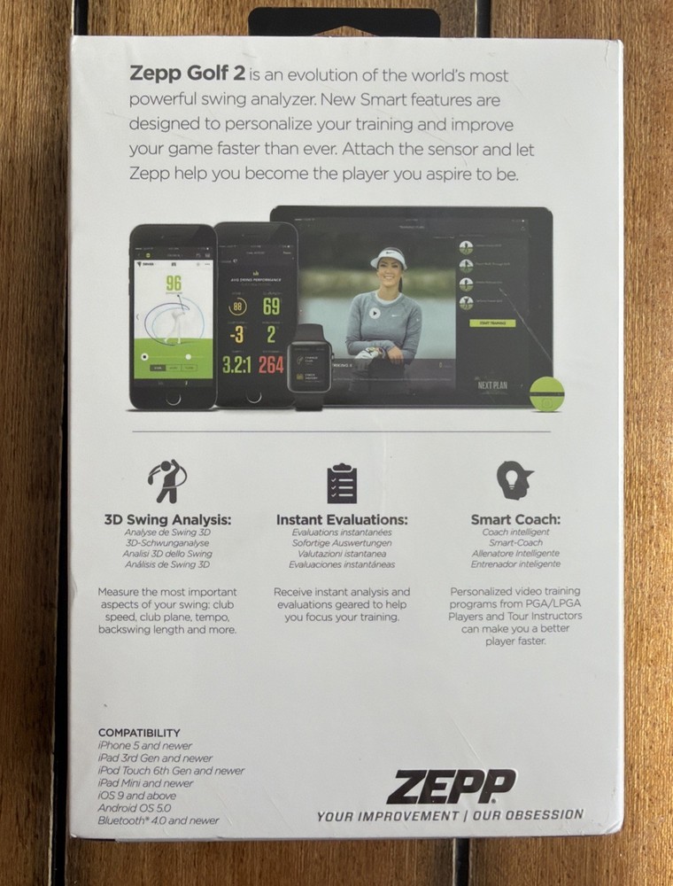Zepp Golf 2 Kit 3D Swing Analyzer Activity Tracker ZA2G1NE NEW Unused Open Box