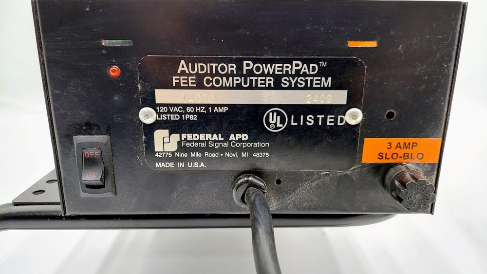 Federal APD 92-8961 Auditor PowerPad Fee Computer System PCB 90-11167