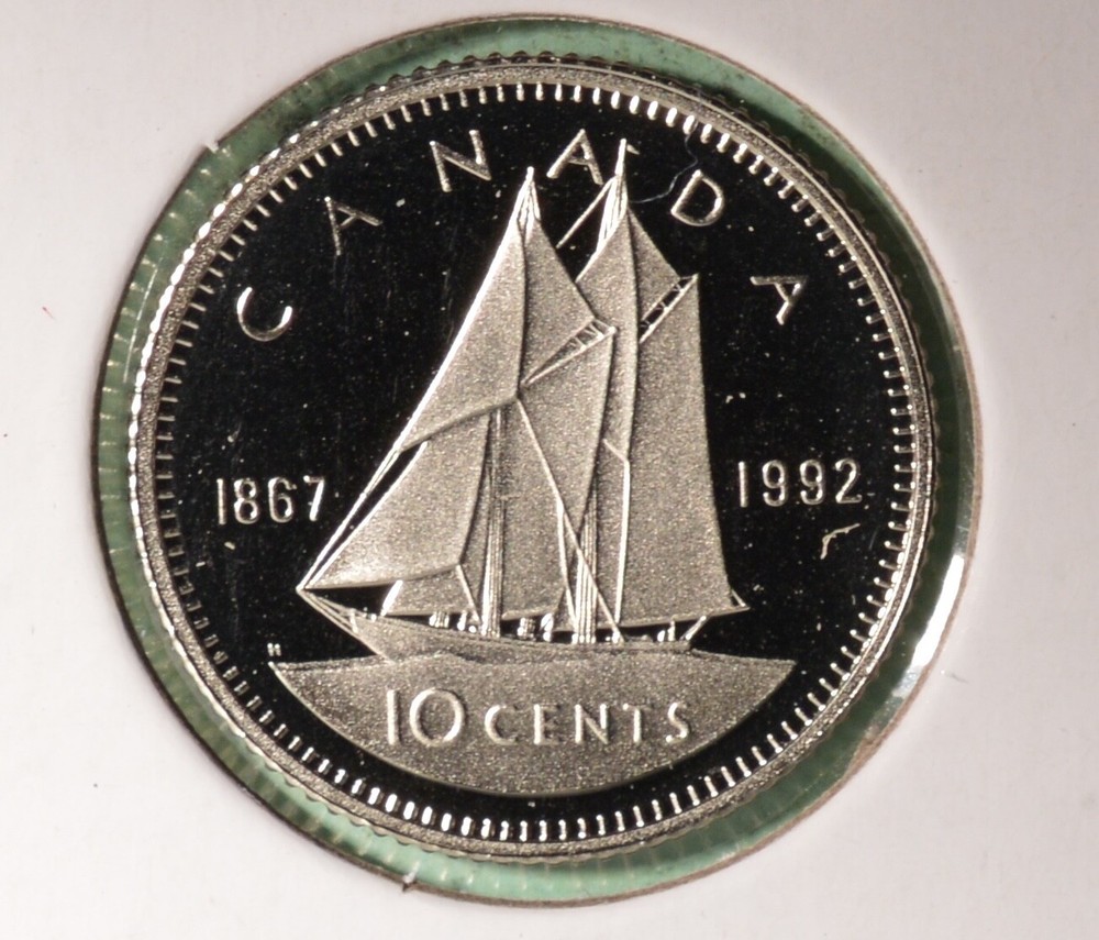 1992 Canada PROOF Ten Cents